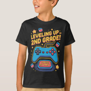 Höhe bis zu 2nd Grade Gamer 8 Bit Pixel Pix T-Shirt
