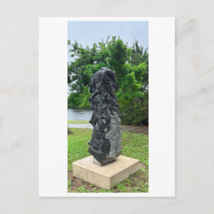 Hohe Bronzegedenkskulptur Postkarte