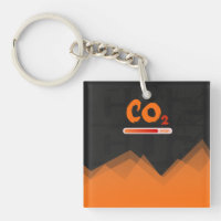 Hohe CO2-Verschmutzung, farbig