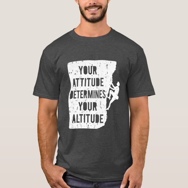Höhe des Felskletterkurses bestimmt Höhe T-Shirt (Vorderseite)