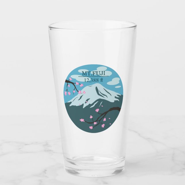 Höhe des Fuji Glas (Vorderseite)