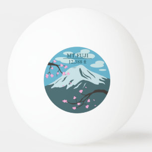 Höhe des Mt. Fuji Tischtennisball