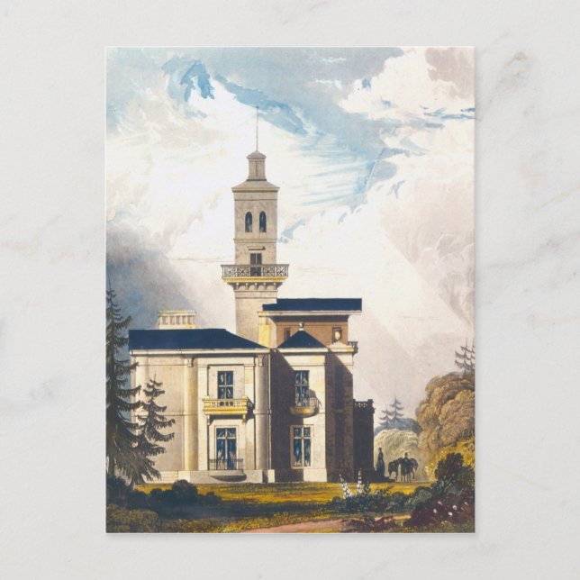 Höhe einer Italienischen Villa oder Jagdhütte Postkarte (Vorderseite)