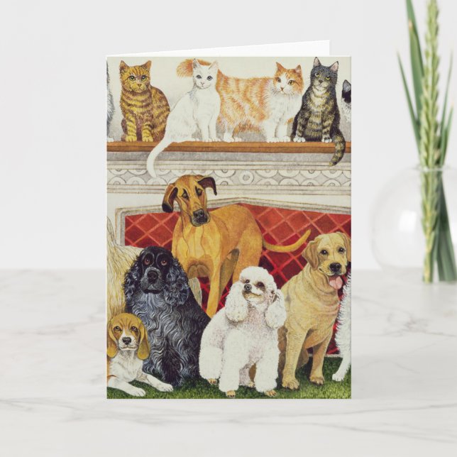 Hohe Erwartungen Feiertagskarte (Vorderseite)