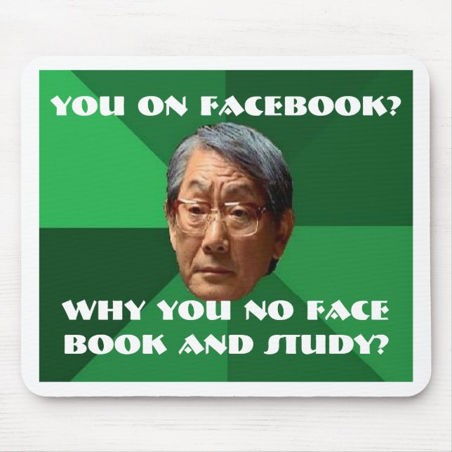 Hohe Erwartungs-asiatischer Vater - kundengerecht Mousepad (Vorne)