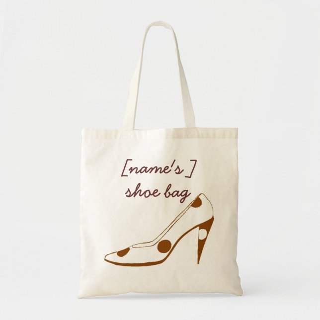 Hohe Fersen-Schuh-reisende Tasche (Vorne)