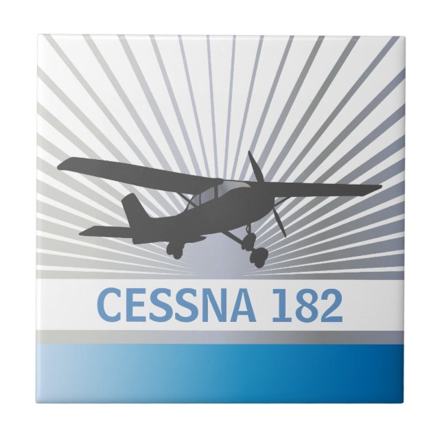 Hohe Flügel-Flugzeuge Fliese (Vorderseite)