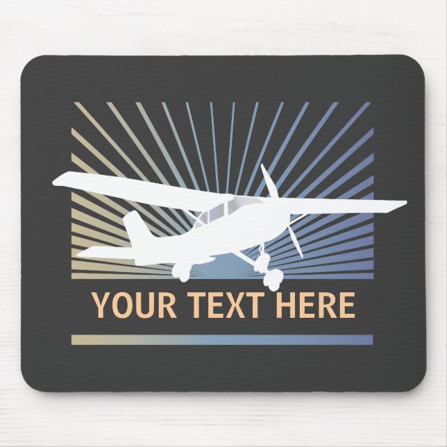 Hohe Flügel-Flugzeuge Mousepad (Vorne)