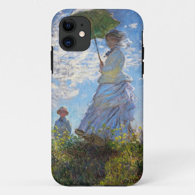 Hohe Frau Res Claude Monet mit einem Sonnenschirm Case-Mate iPhone Hülle (Rückseite)