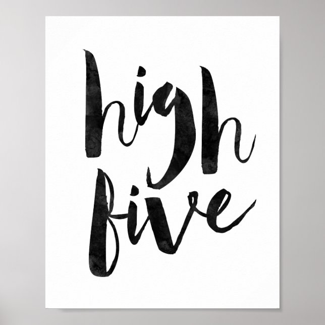 Hohe Fünf Poster (Vorne)