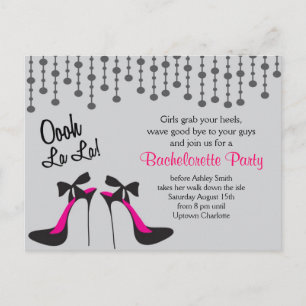 Hohe Heels Bachelortte Party Einladung