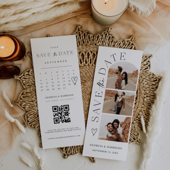 Hohe Kalender-Save-the-Date-Foto-Karte Save The Date (Von Creator hochgeladen)
