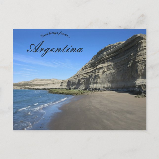 Hohe Klippen in Argentinien Postkarte (Vorderseite)