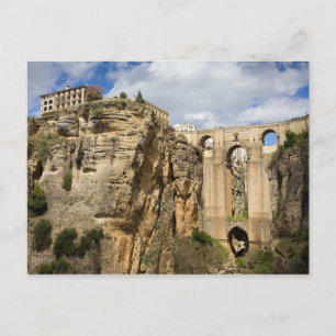 Hohe Klippen von Ronda in Spanien Postkarte