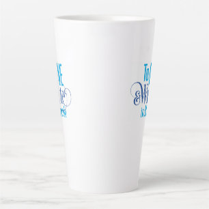 Hohe Latte Tasse