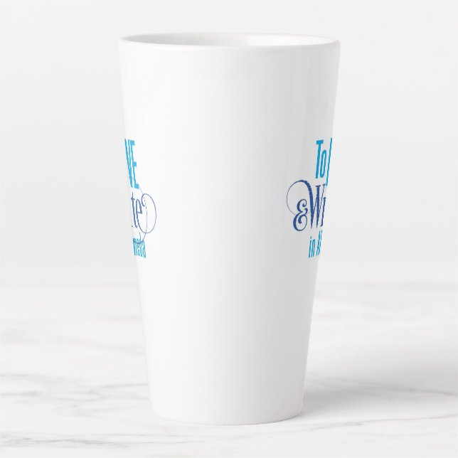 Hohe Latte Tasse (Vorderseite)