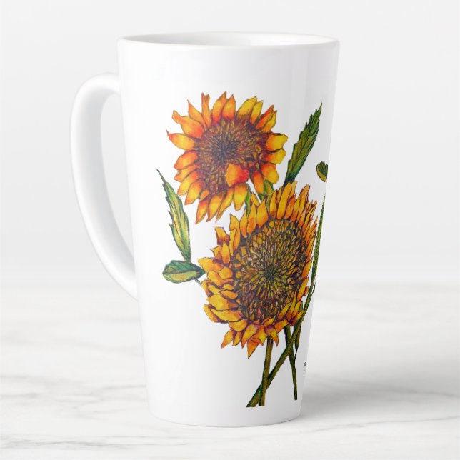 Hohe Latte Tasse (Linke Ecke)