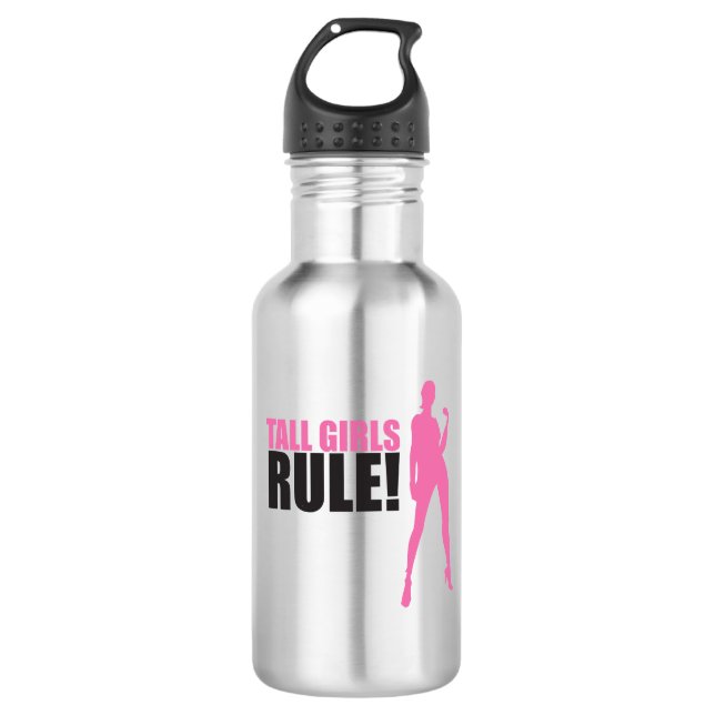 Hohe Mädchen-Regel Edelstahlflasche (Vorderseite)