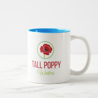 Hohe Mohnblumen-Kaffee-Tasse Zweifarbige Tasse