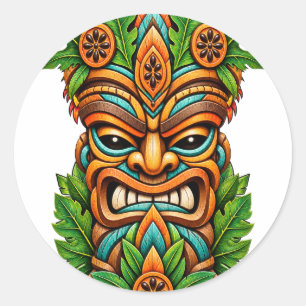 Hohe Palm Crown Tiki Aufkleber