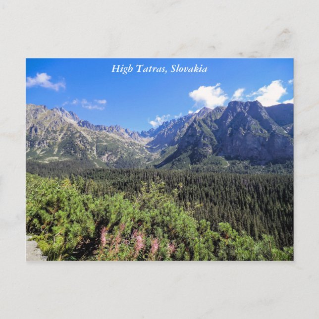 Hohe Tatra, Slowakei, Postkarte (Vorderseite)