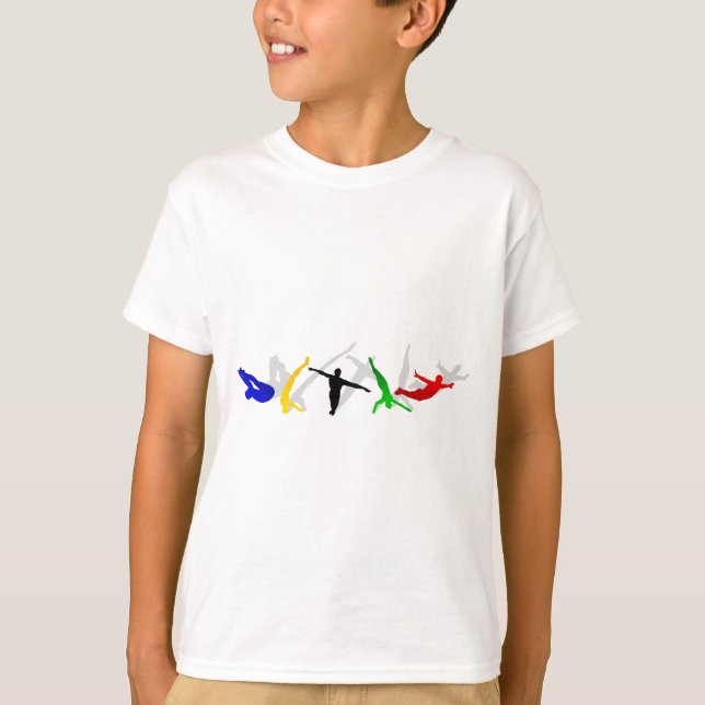 Hohe Taucher-hoher TauchSprungbrett-Plattformsport T-Shirt (Vorderseite)