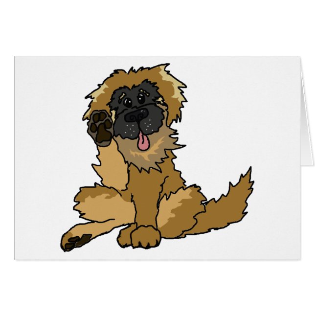 Hohe vier! Leonberger Karte (Vorderseite (Horizontal))