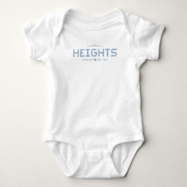 Höhen Tile, Blue Tile, Houston Heights Baby Body Baby Strampler
