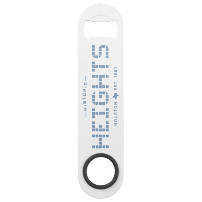 Höhen Tile, Blue Tile, Houston Heights Speed Flaschenöffner (Vorderseite)