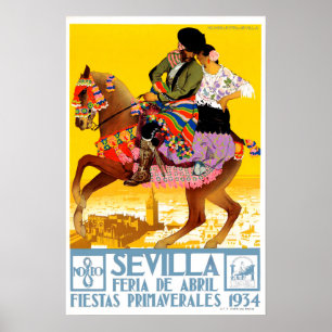 HOHENLEITER. Sevilla, Feria de Abril, Plakat