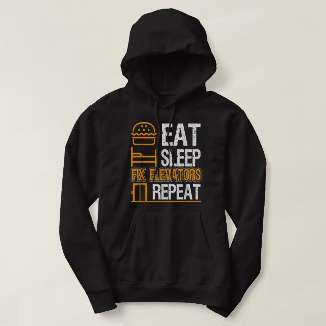 Höhenrudermechanismus Einheitlicher Techniker für  Hoodie (Design vorne)