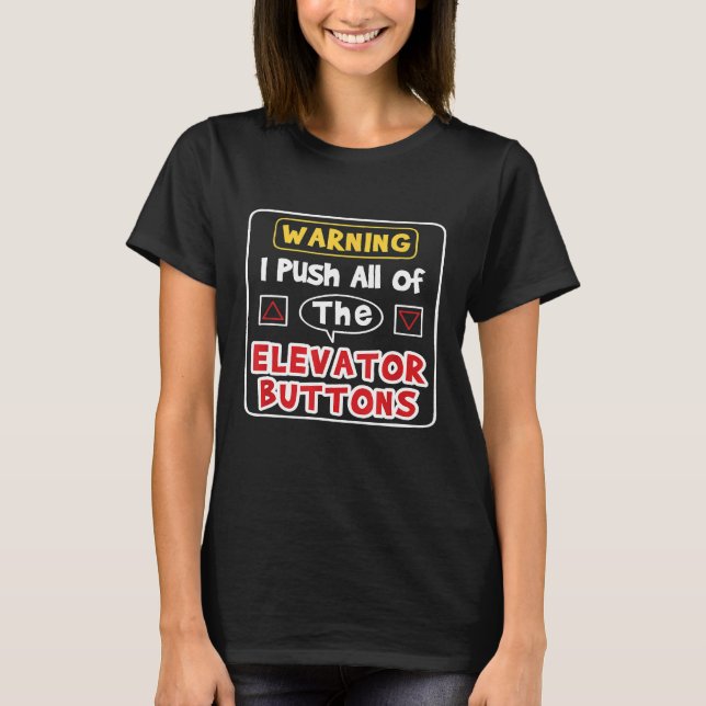 Höhenruderschalter für Ehefrau oder Vorschub T-Shirt (Vorderseite)