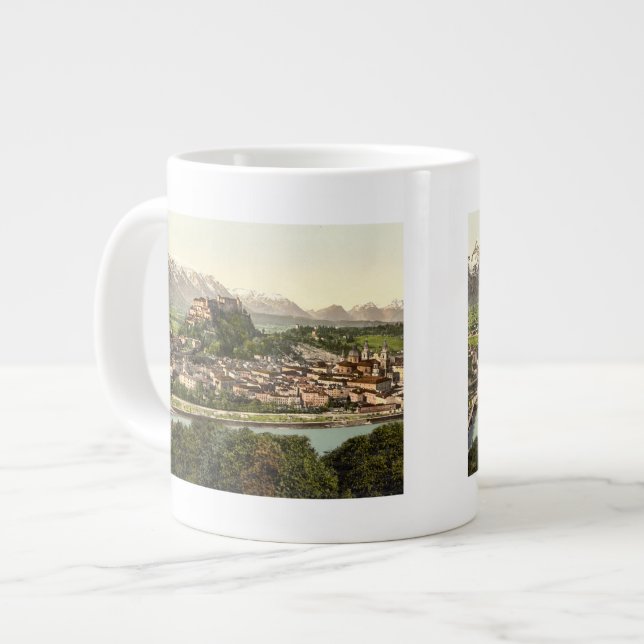 Hohensalzburg, Salzburg, Österreich Jumbo-Tasse (Vorderseite Links)