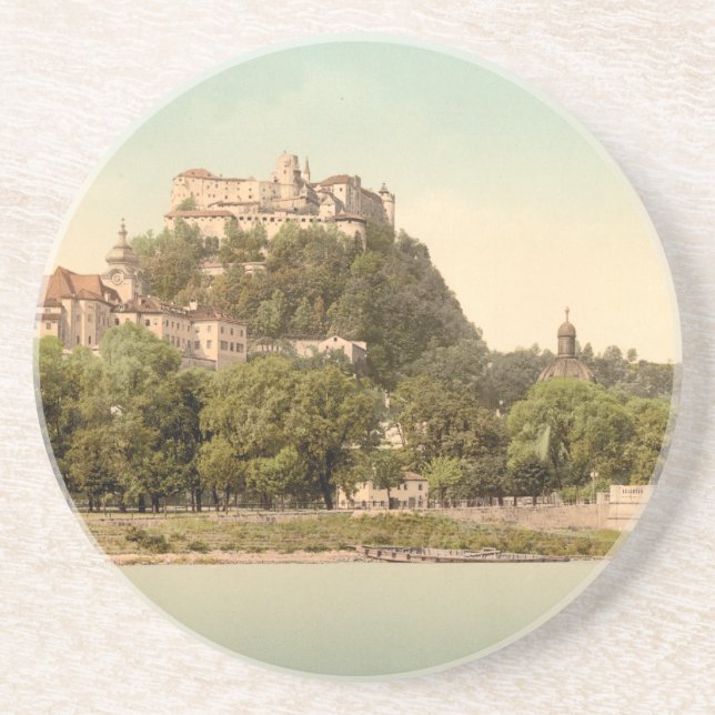 Hohensalzburg Schloss III, Salzburg, Österreich Getränkeuntersetzer (Vorne)
