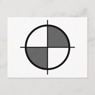 Höhensymbol Postkarte (dunkel)