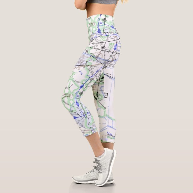 Höhenunteres Höhendiagramm Capri Leggings (Links)