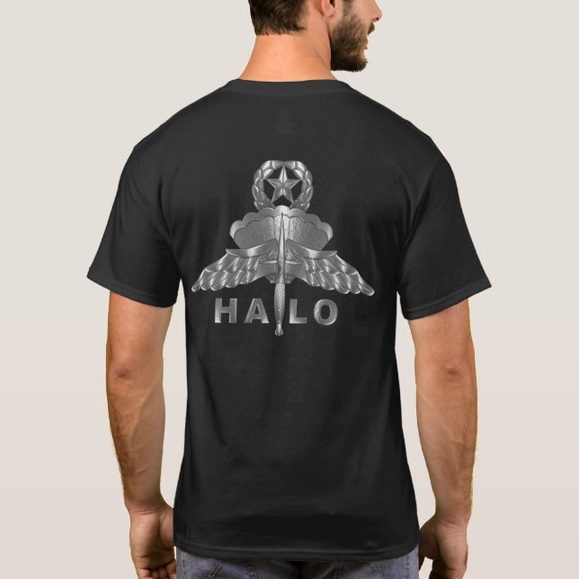 Höhenunteres Öffnen (HALO) T-Shirt (Rückseite)