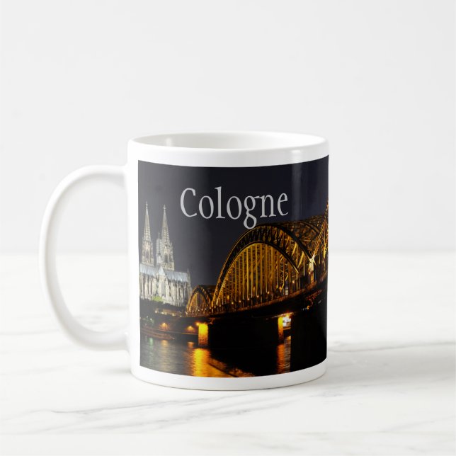 Hohenzollern Bridge, Kölner Dom, Deutschland Kaffeetasse (Links)