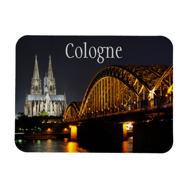 Hohenzollern Bridge, Kölner Dom, Deutschland Magnet (Horizontal)