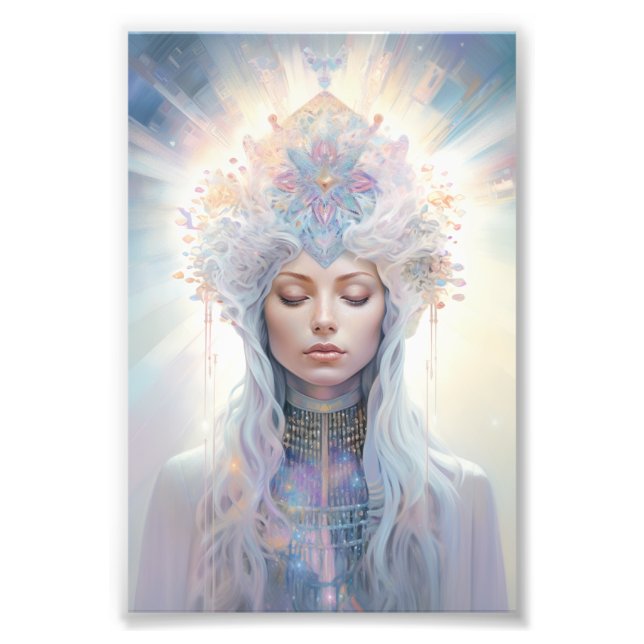 Hohepriesterin-Lichtkodierung Goddess Fotodruck (Vorne)