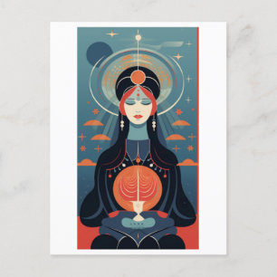 Hohepriesterin Postkarte