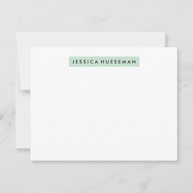 Höhepunkt der A2-Stationery - Minze Mitteilungskarte (Vorderseite)