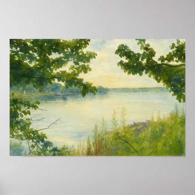 Höhepunkt der Bäume Poster (Vorne)