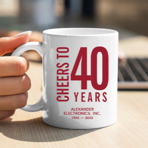 Höhepunkt des 40-jährigen Geschäftsjubiläums Kaffeetasse