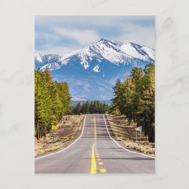 Höhepunkt des Humphrey-Berges in arizona nahe der  Postkarte (Vorderseite)