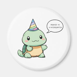 "Höhepunkt im Kindergarten" Lustiges Schildkröten- Magnet