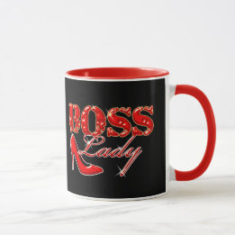 Hoher Absatz Chef-Damen-Red Tasse