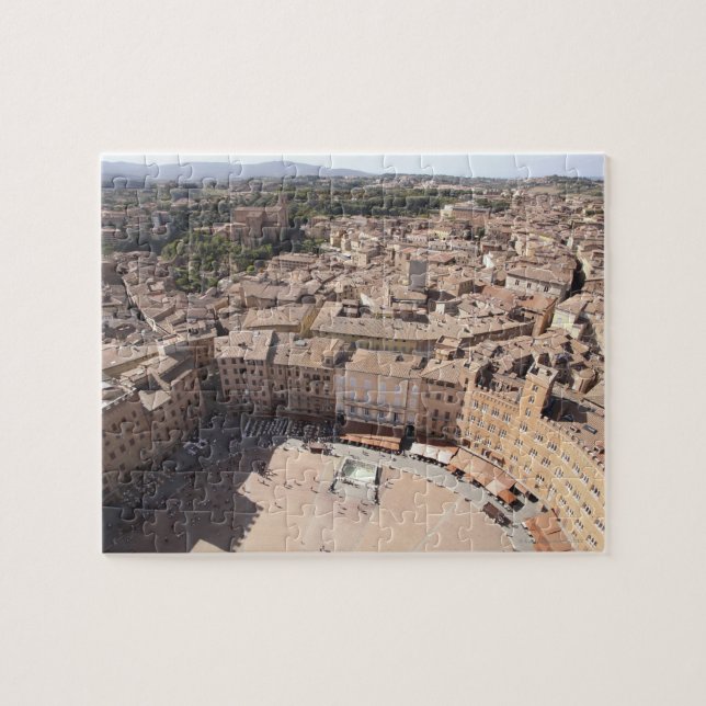 Hoher Angle View Townscape, Siena, Italien (Horizontal)