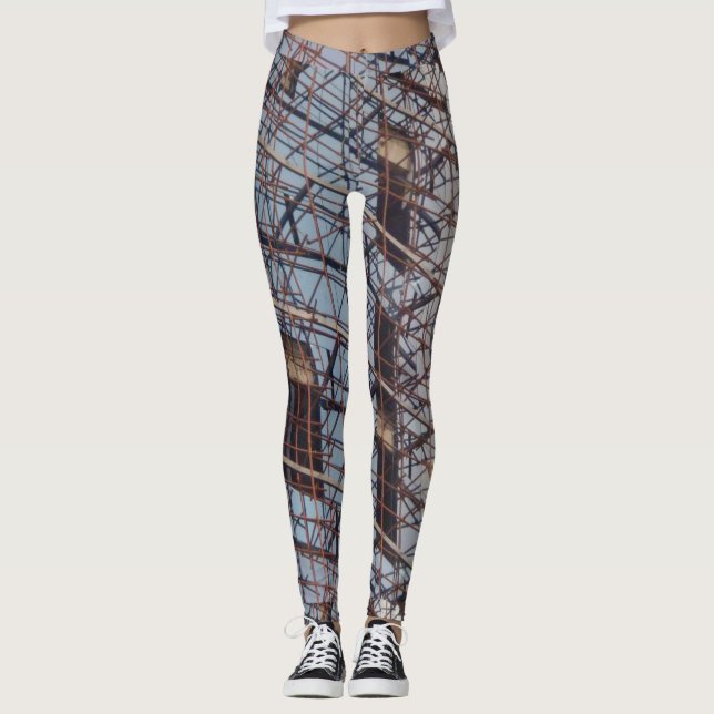 Hoher Aufstiegs-Bau in der Dritten Welt Leggings (Vorderseite)