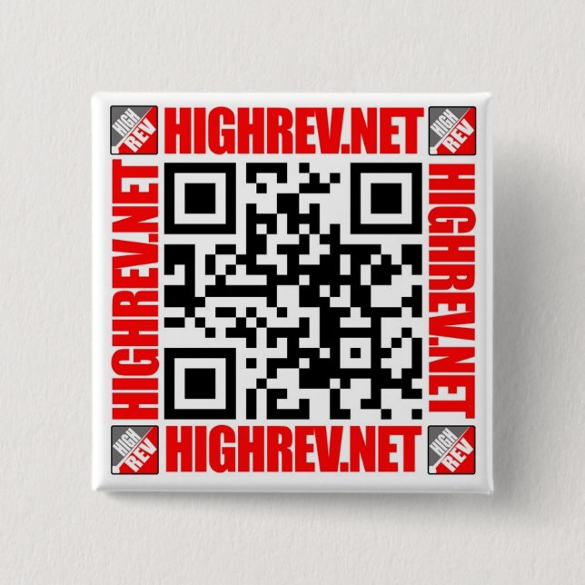 Hoher Code-Knopf Rev-QR Button (Vorderseite)